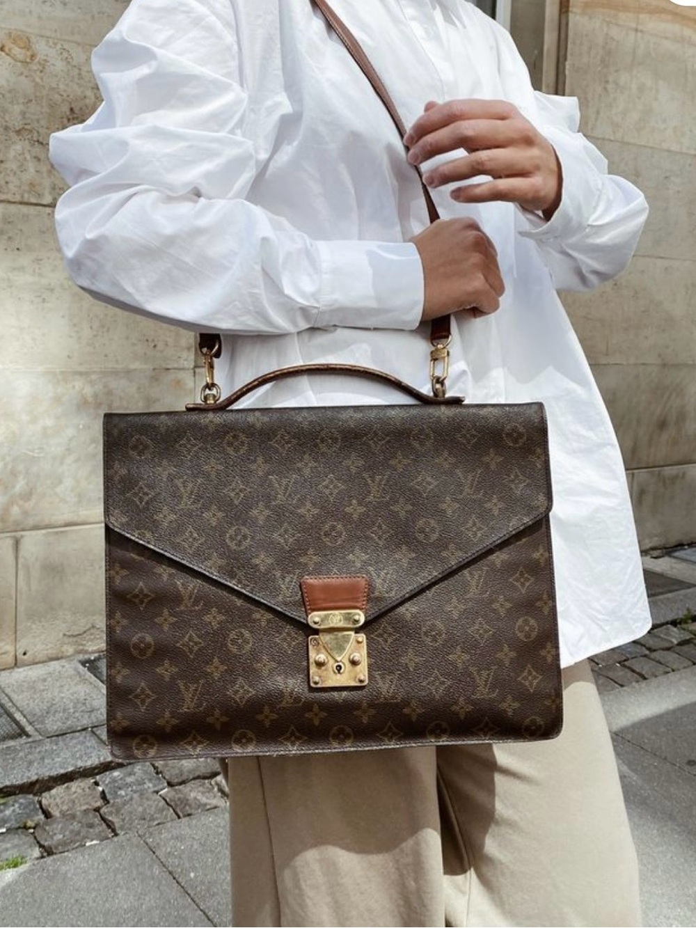 Authentic Louis Vuitton serviette conseiller monogram laptop briefcase